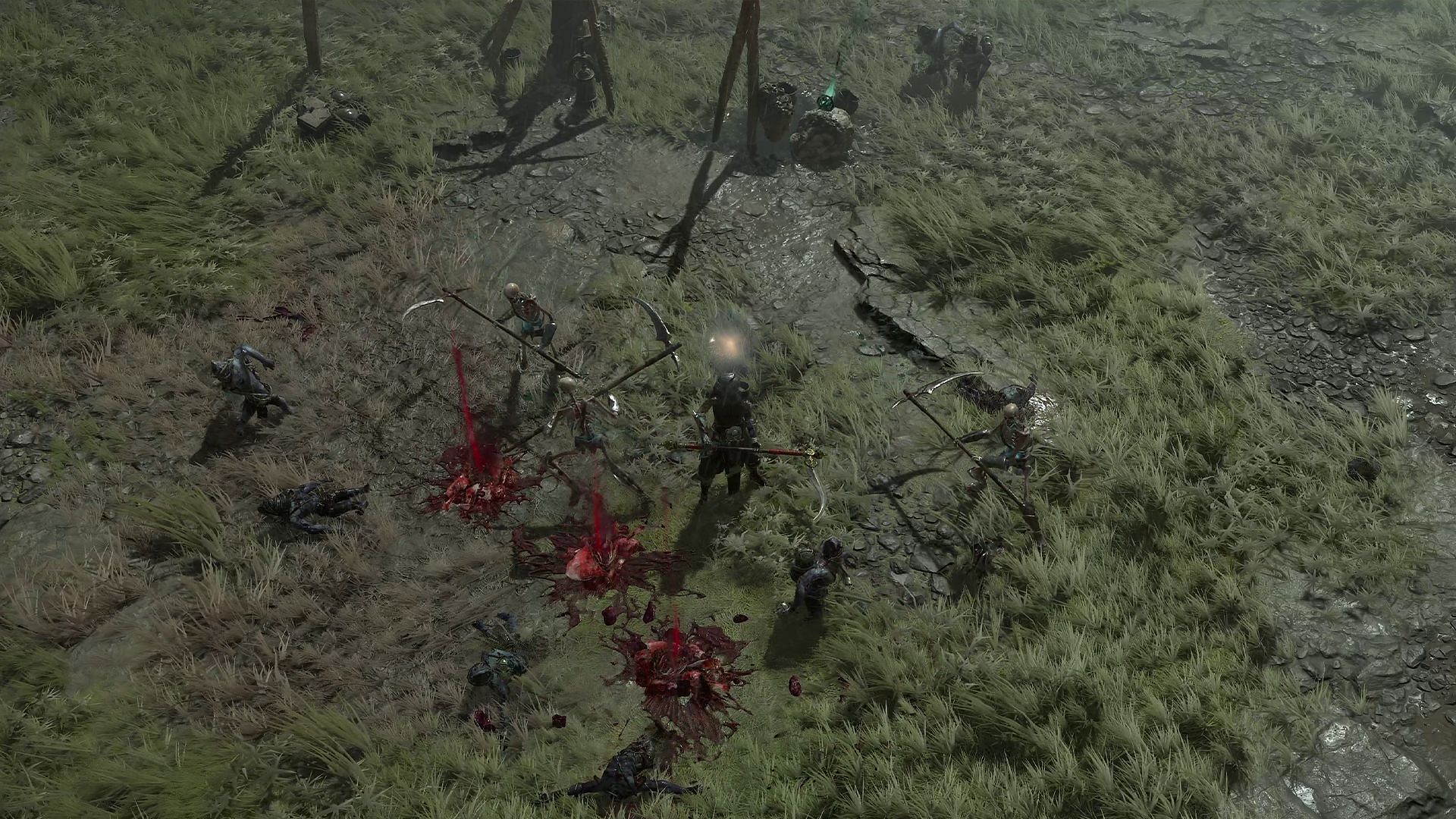 With Thorns added to Necromancers, you can buff your Skeletal Defenders and Bone Golems to deal Thorn damage as well (Image via Blizzard Entertainment)